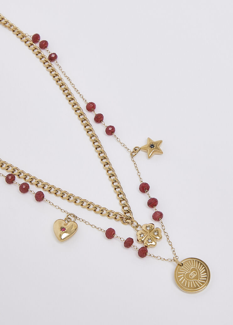 Collana con charm rosso Liu Jo - medium