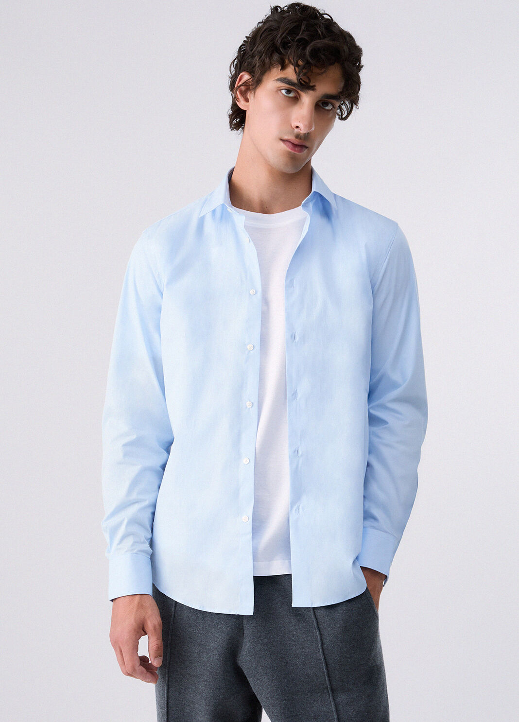 Slim Fit Poplin Shirt light blue Liu Jo - large image number 0