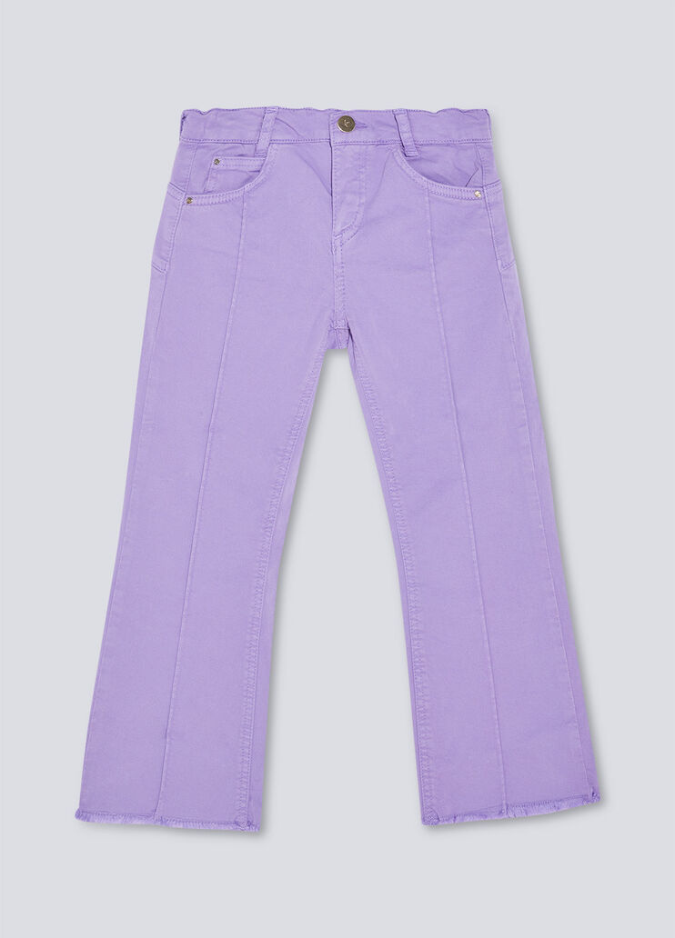 Gabardine bootcut trousers lilac Liu Jo - large image number 0