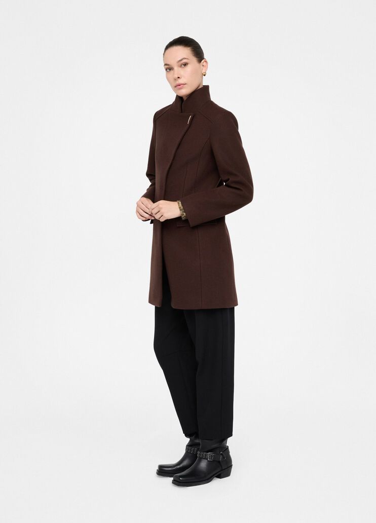 Double cloth coat chocolate Liu Jo - large image number 3  Double cloth coat chocolate Liu Jo - large image number 3
