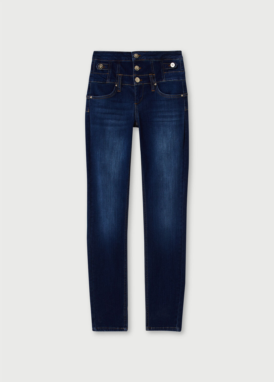 Skinny jeans with button fly Blue Liu Jo - large image number 4