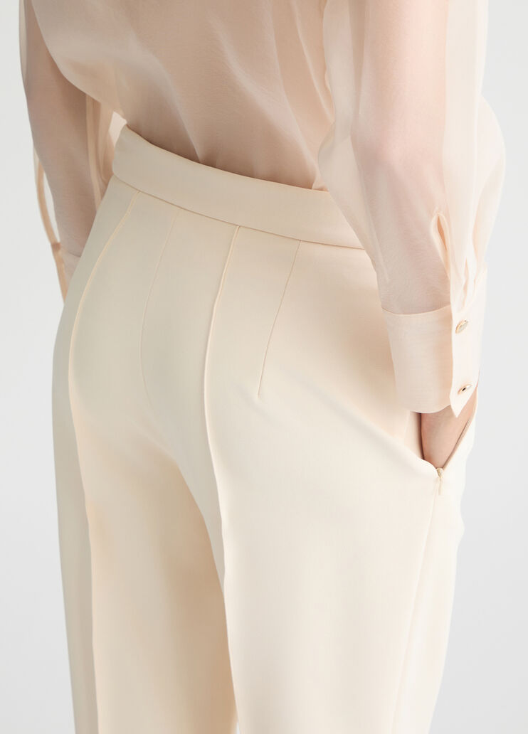 Cream cigarette trousers champagne Liu Jo - large image number 4 Cream cigarette trousers champagne Liu Jo - large image number 4