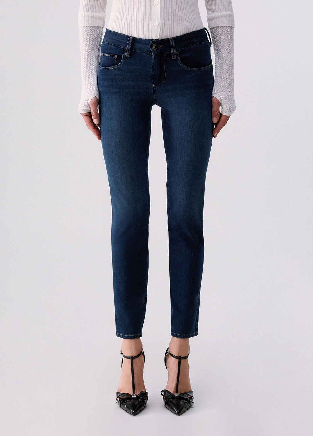 Skinny jeans bottom-up Blue denim Liu Jo - large image number 0