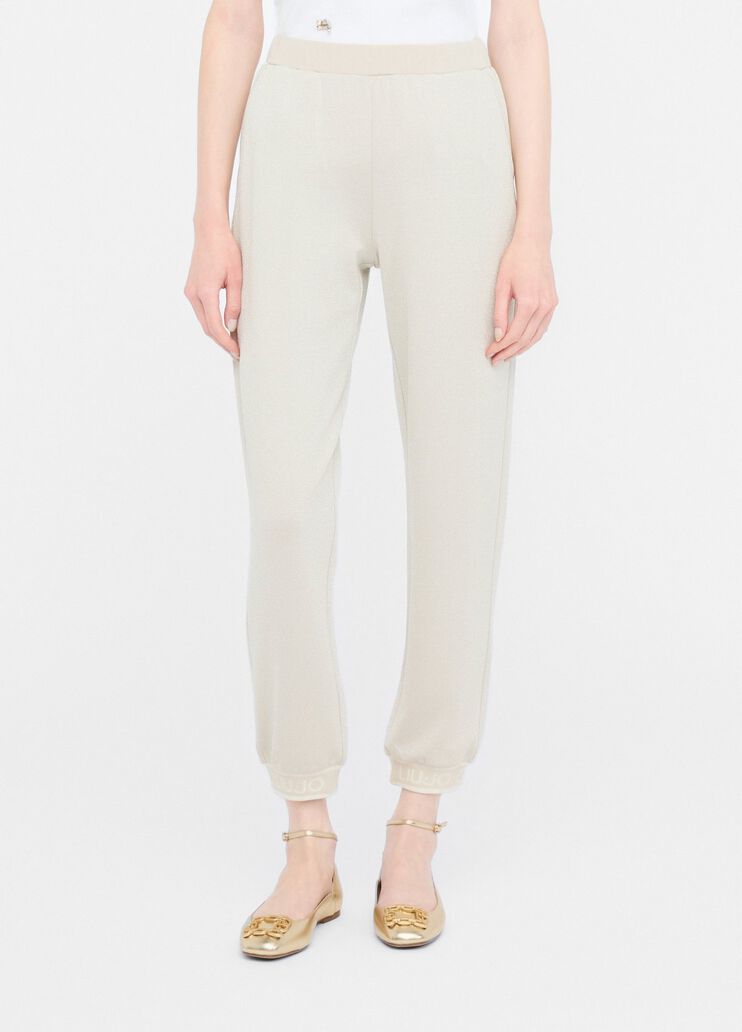 Lurex® joggers beige Liu Jo - medium Lurex® joggers beige Liu Jo - medium