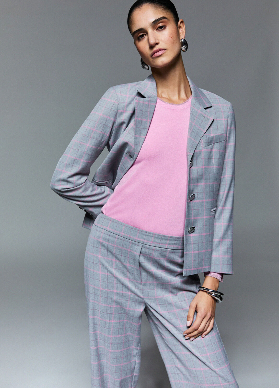 Zigarettenhose kariert Liu Jo - large image number 3