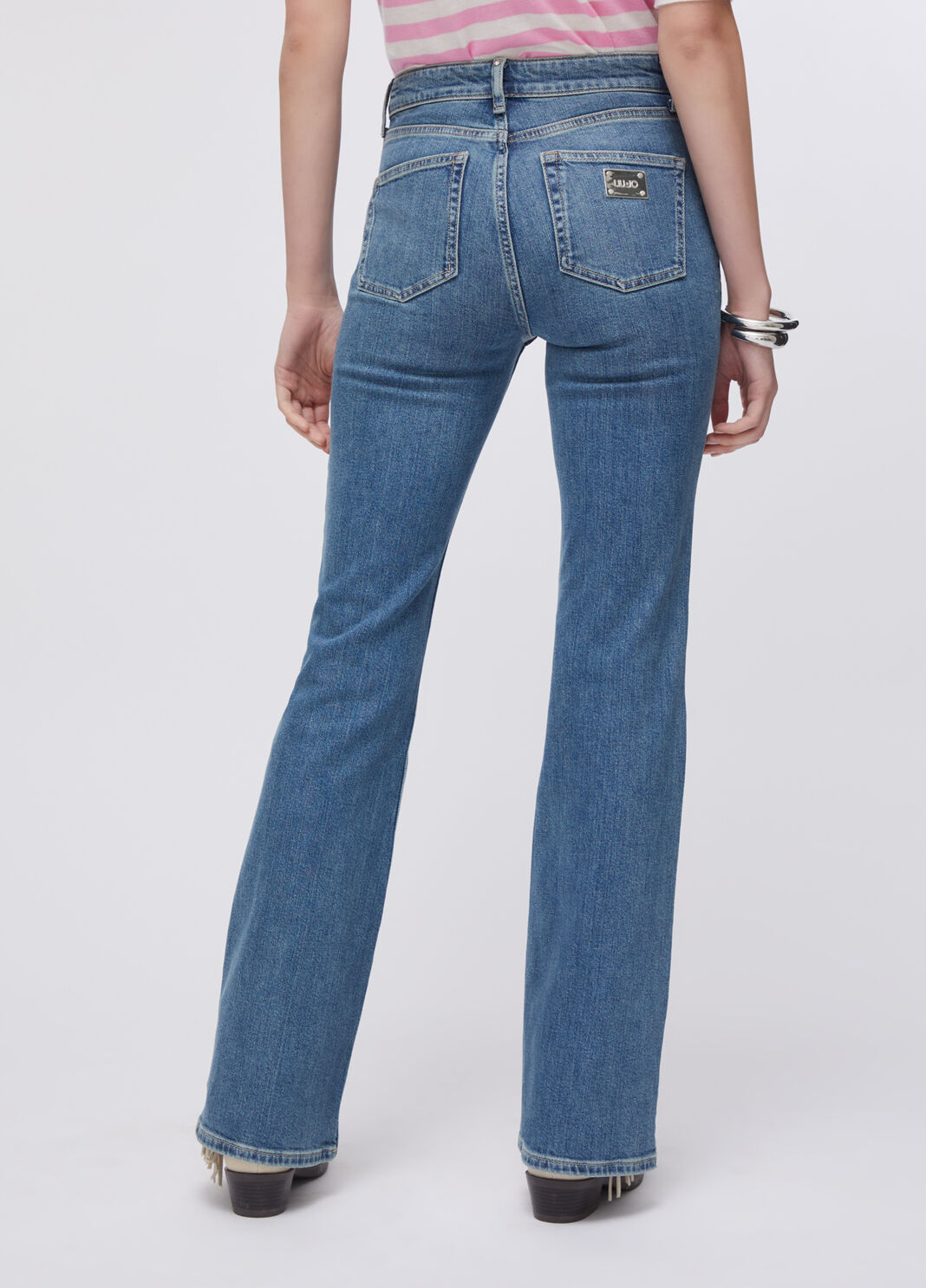 High-rise bootcut jeans blue denim Liu Jo - large image number 1