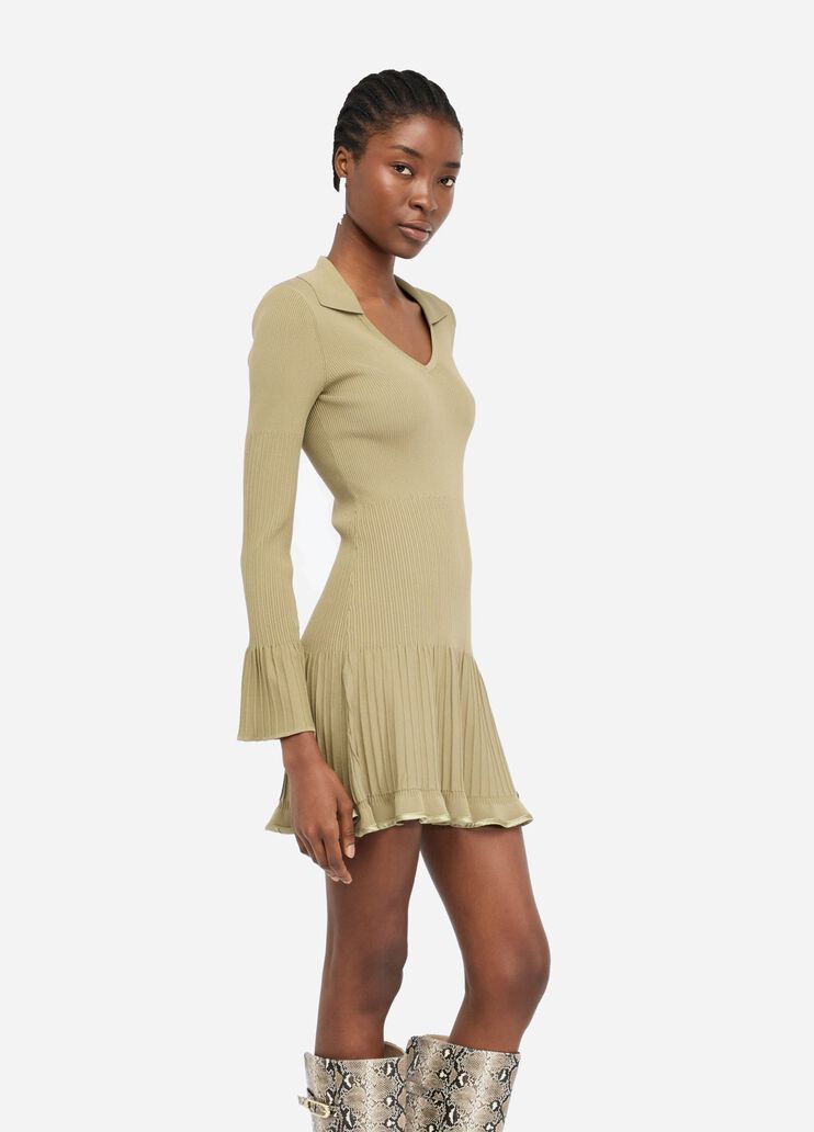 Short knit dress asparagus Liu Jo - medium Short knit dress asparagus Liu Jo - medium