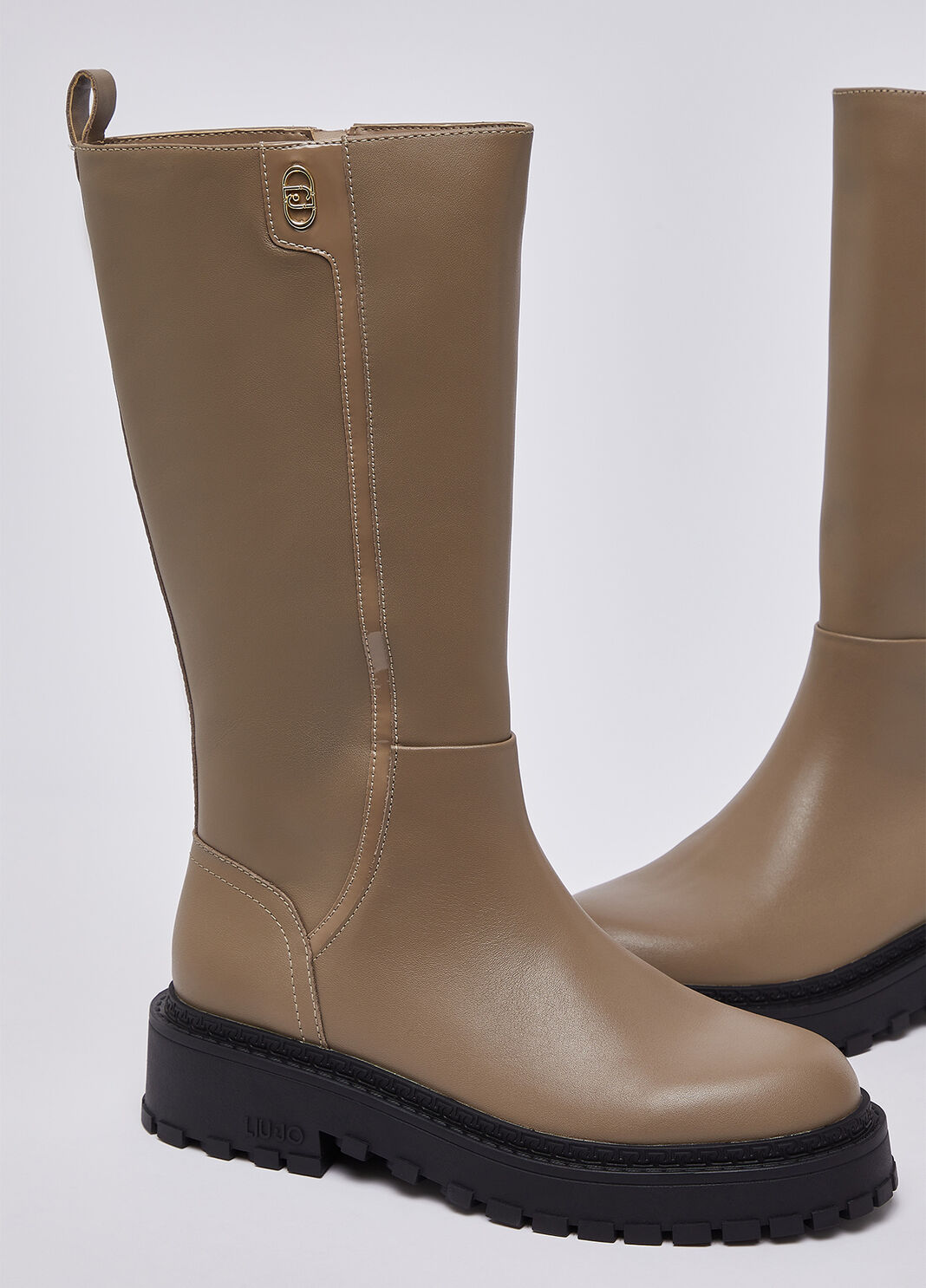 Hohe Stiefel aus Leder Havanna Liu Jo - large image number 6