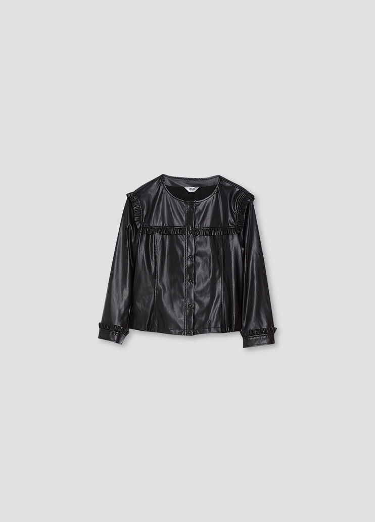 Veste à volants Noir Liu Jo - large image number 0 Veste à volants Noir Liu Jo - large image number 0