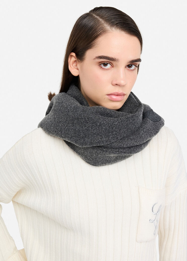 Stole with embossed logo black Liu Jo - medium Stole with embossed logo black Liu Jo - medium
