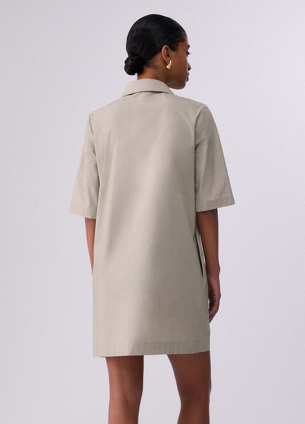 Short poplin dress grey Liu Jo - large image number 1