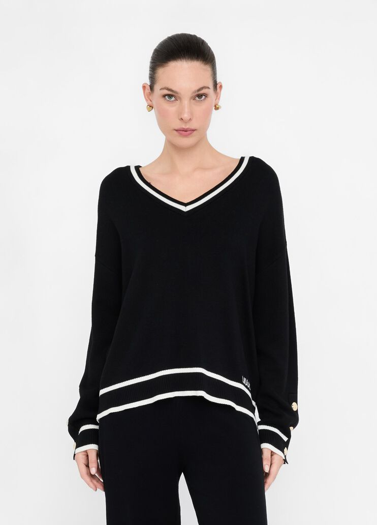 Silk-blend jumper black Liu Jo - medium Silk-blend jumper black Liu Jo - medium