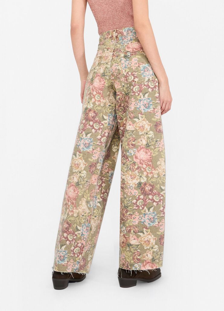 Flared trousers with print sanderson print Liu Jo - large image number 1 Flared trousers with print sanderson print Liu Jo - large image number 1