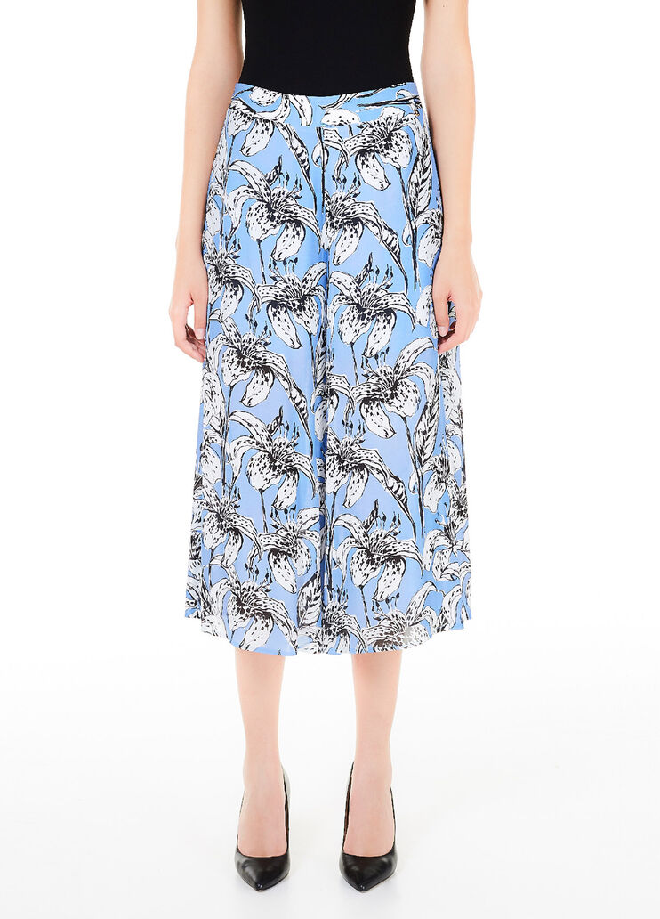 Cropped-Hose  Kleine blaue Blumen Liu Jo - large image number 0 Cropped-Hose  Kleine blaue Blumen Liu Jo - large image number 0
