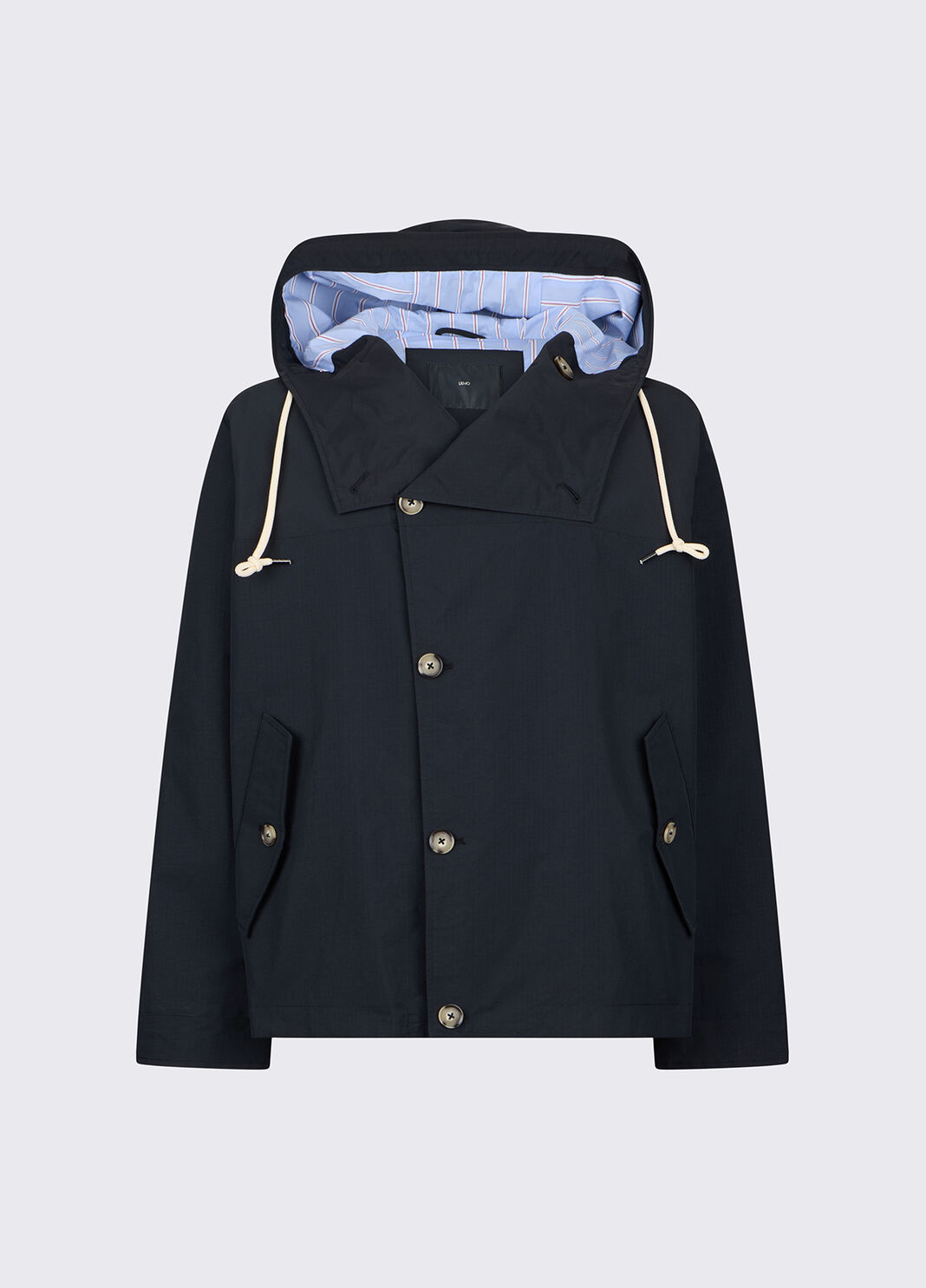 Giacca impermeabile con cappuccio blu scuro Liu Jo - large image number 6