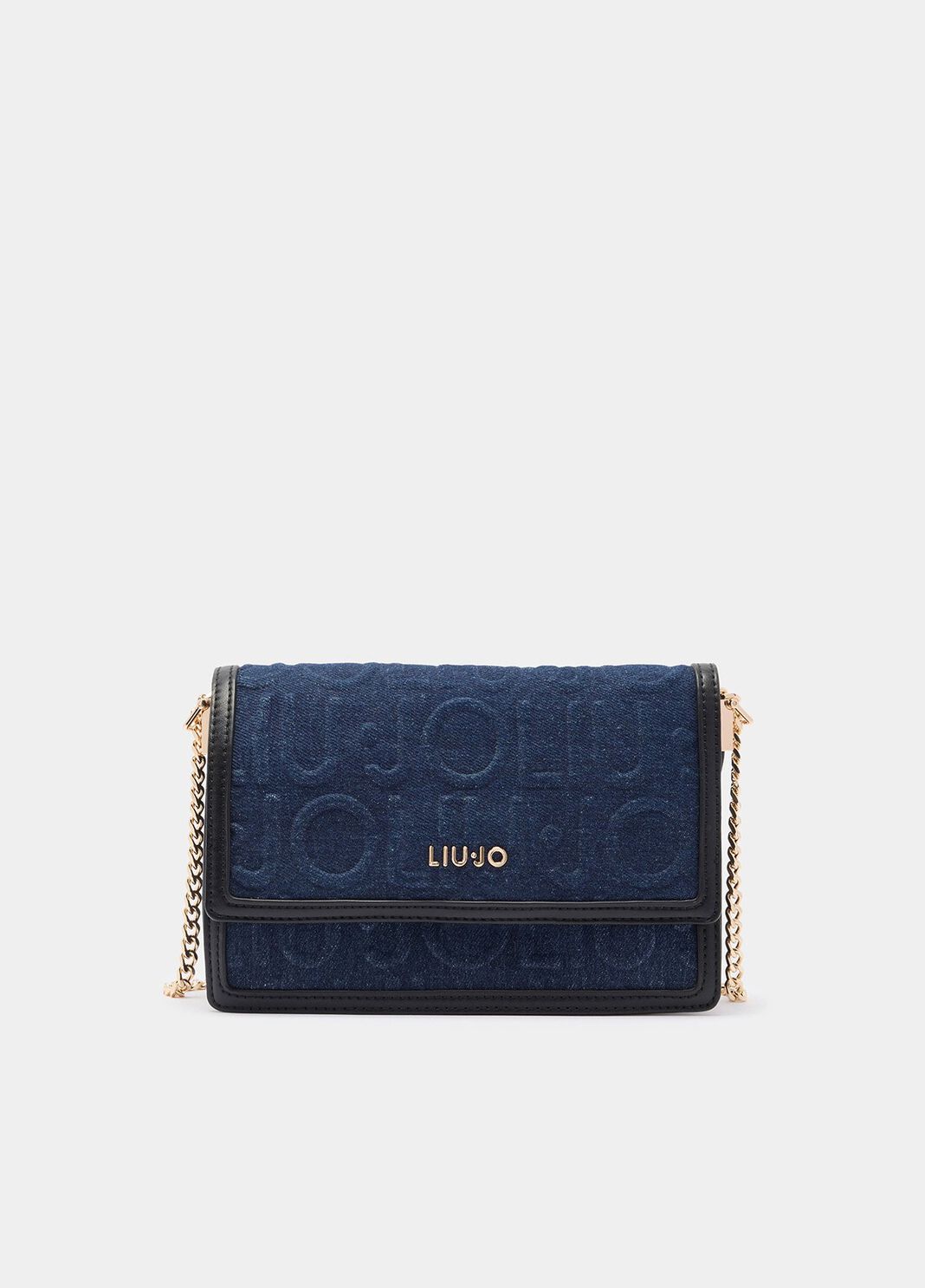 Borsa a tracolla piccola in denim blu Liu Jo - large image number 0