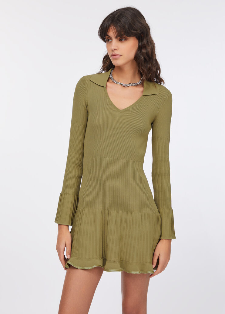 Abito corto in maglia asparago Liu Jo - large image number 0