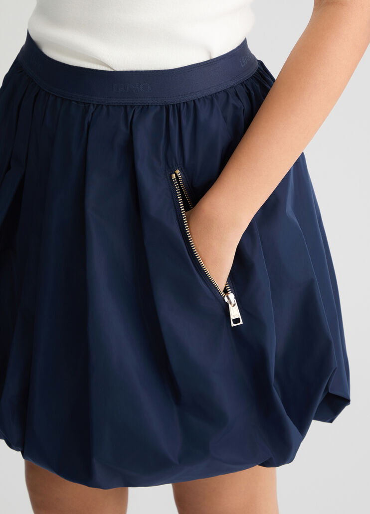 Taffeta miniskirt navy blue Liu Jo - large image number 3 Taffeta miniskirt navy blue Liu Jo - large image number 3