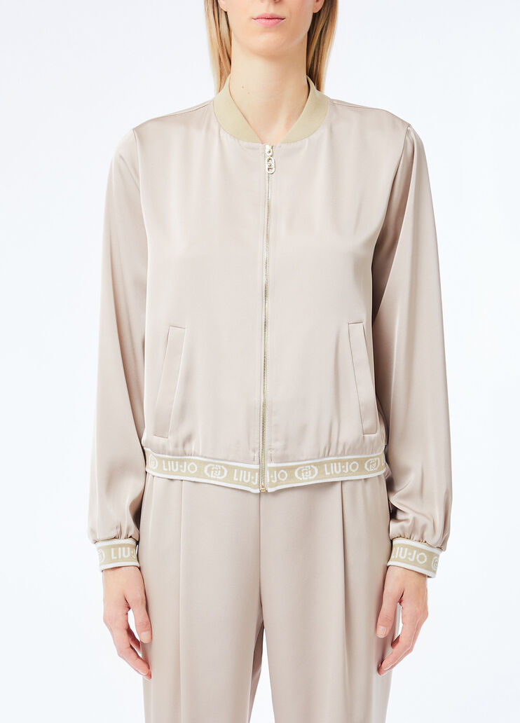 Satin bomber jacket champagne Liu Jo - medium