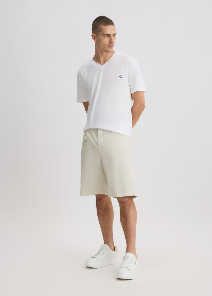 White V-neck T-shirt white Liu Jo - medium White V-neck T-shirt white Liu Jo - medium