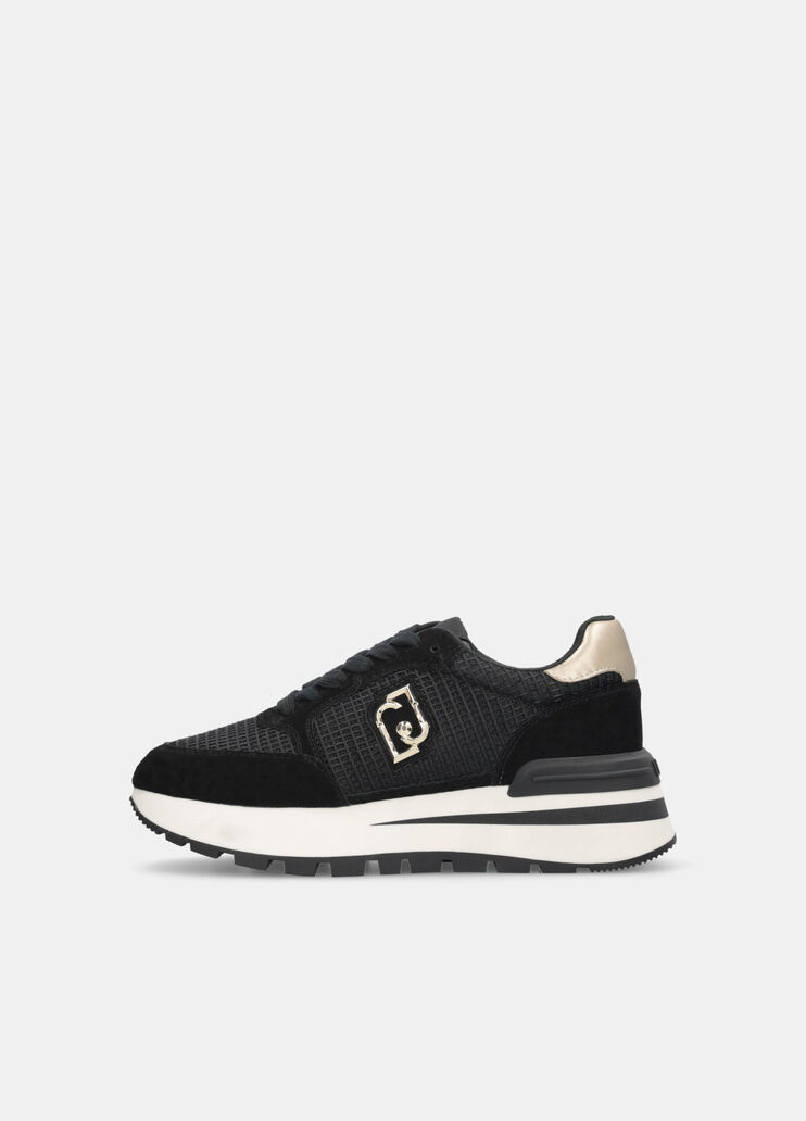Suede and mesh sneakers black Liu Jo - large image number 5 Suede and mesh sneakers black Liu Jo - large image number 5