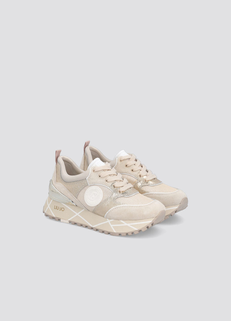 Platform sneakers with cracked details military Liu Jo - large image number 1 Platform sneakers with cracked details military Liu Jo - large image number 1
