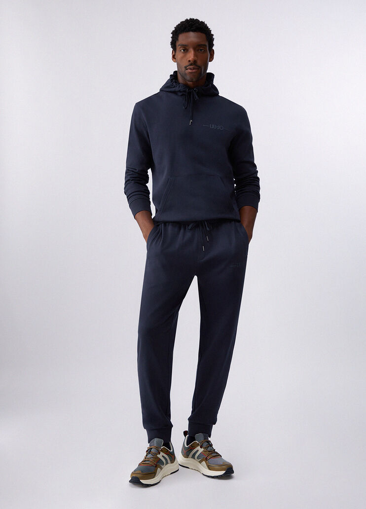 Fleece jogging bottoms dark blue Liu Jo - large image number 5