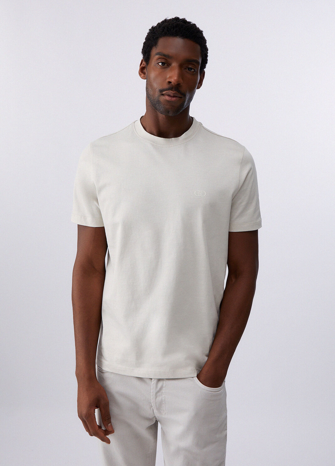 T-shirt regular fit gris clair Liu Jo - large image number 0