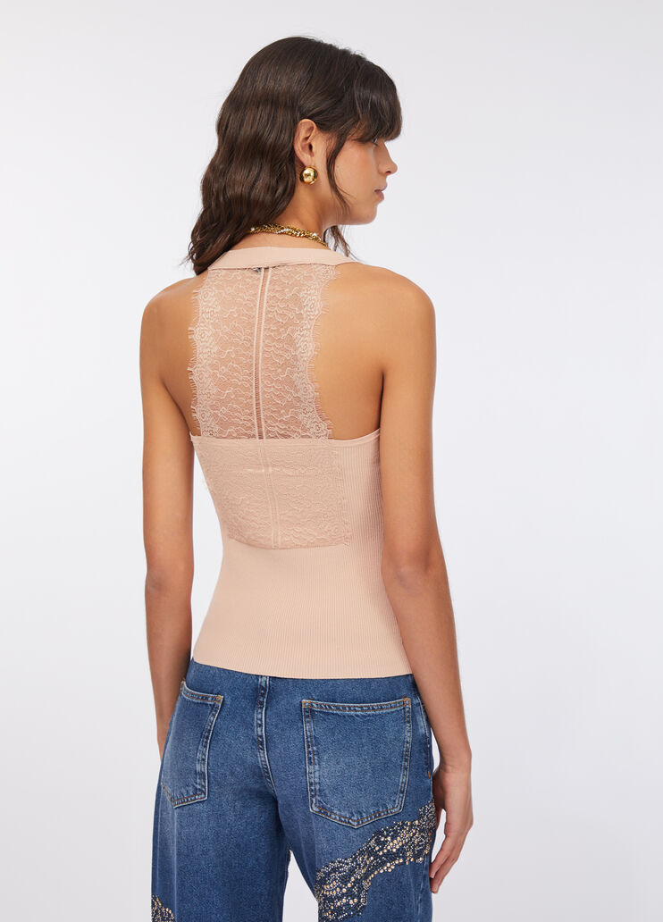 Lace top powder pink Liu Jo - large image number 1