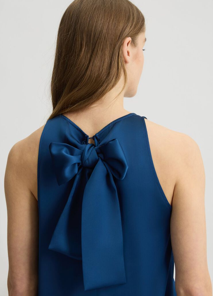 Blue top with bow  sapphire blue Liu Jo - large image number 4 Blue top with bow  sapphire blue Liu Jo - large image number 4