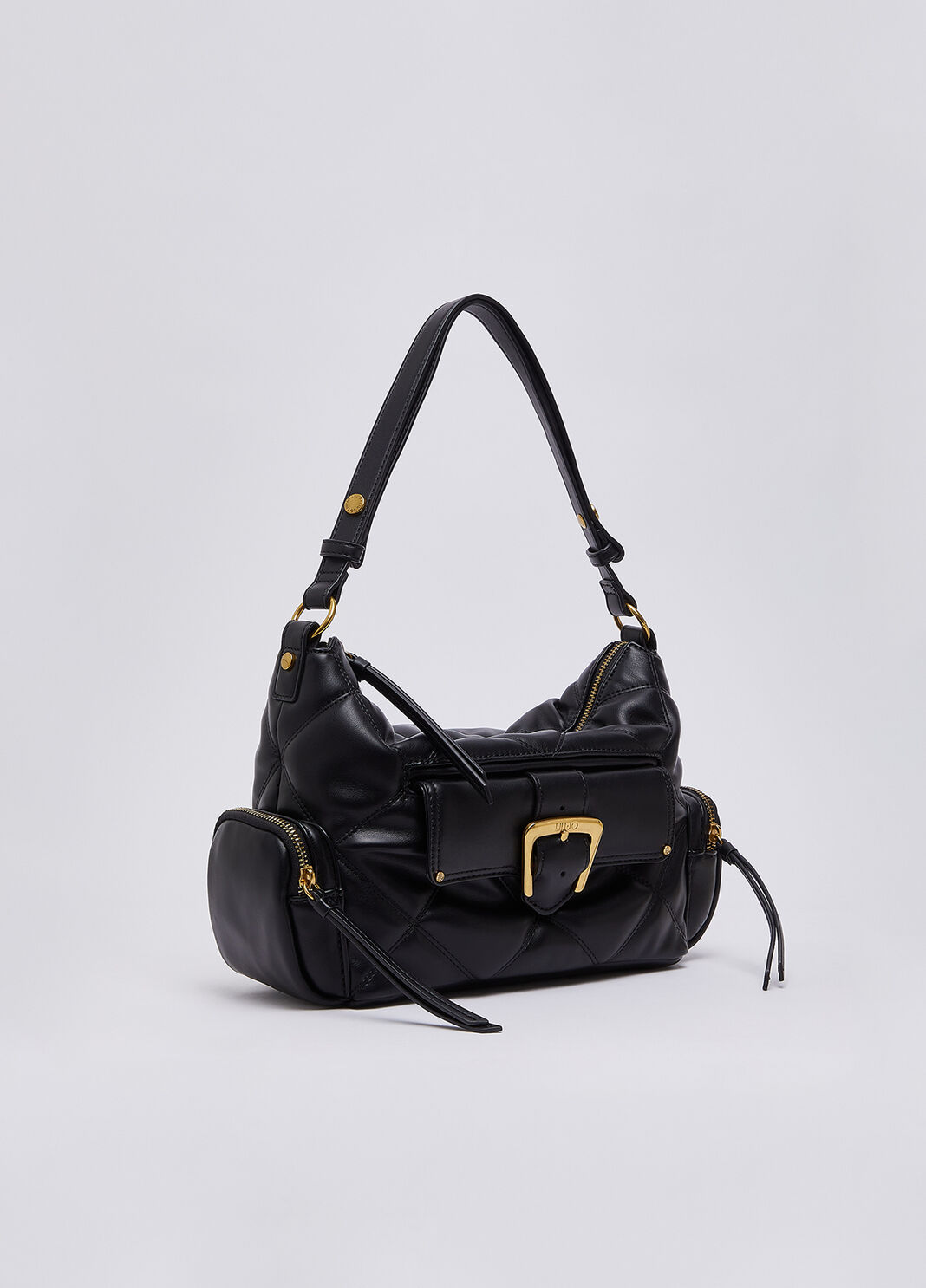 Borsa hobo piccola matelass&eacute; nero Liu Jo - large image number 2