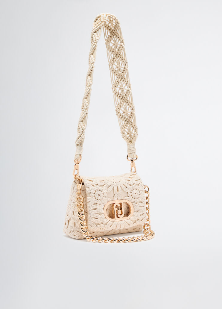 Small LaPuffy bag with embroidery cream Liu Jo - large image number 1 Small LaPuffy bag with embroidery cream Liu Jo - large image number 1