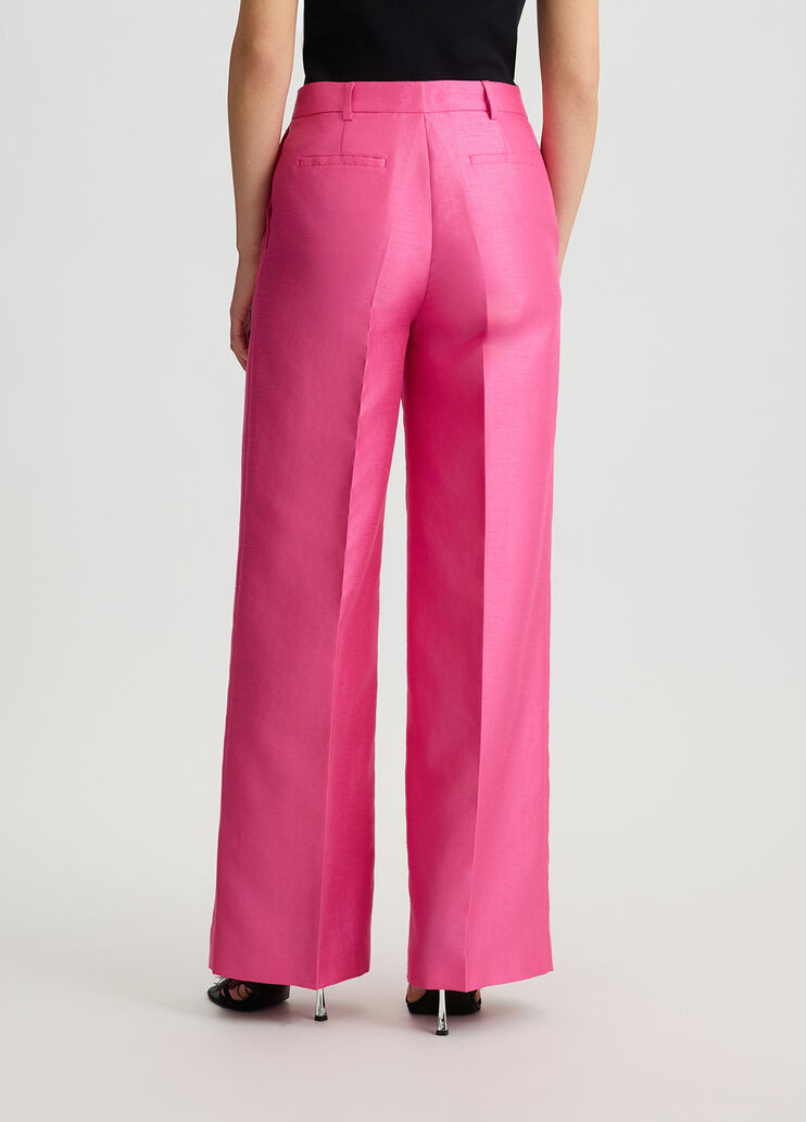 Shantung trousers pink Liu Jo - large image number 1 Shantung trousers pink Liu Jo - large image number 1