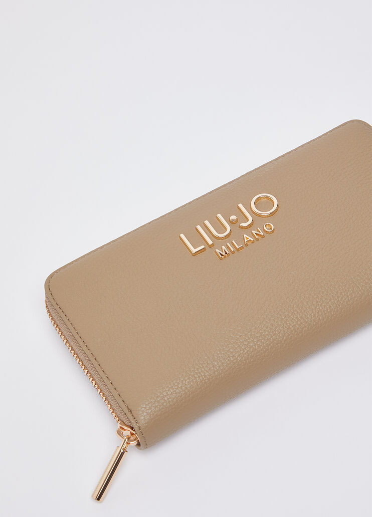 Portafoglio grande con zip fango Liu Jo - medium