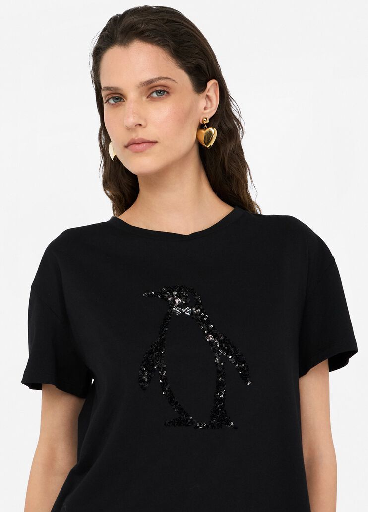 T-shirt with rhinestones black Liu Jo - medium T-shirt with rhinestones black Liu Jo - medium