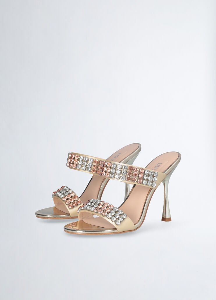 Jewel sandals with heel gold-colour Liu Jo - large image number 1 Jewel sandals with heel gold-colour Liu Jo - large image number 1