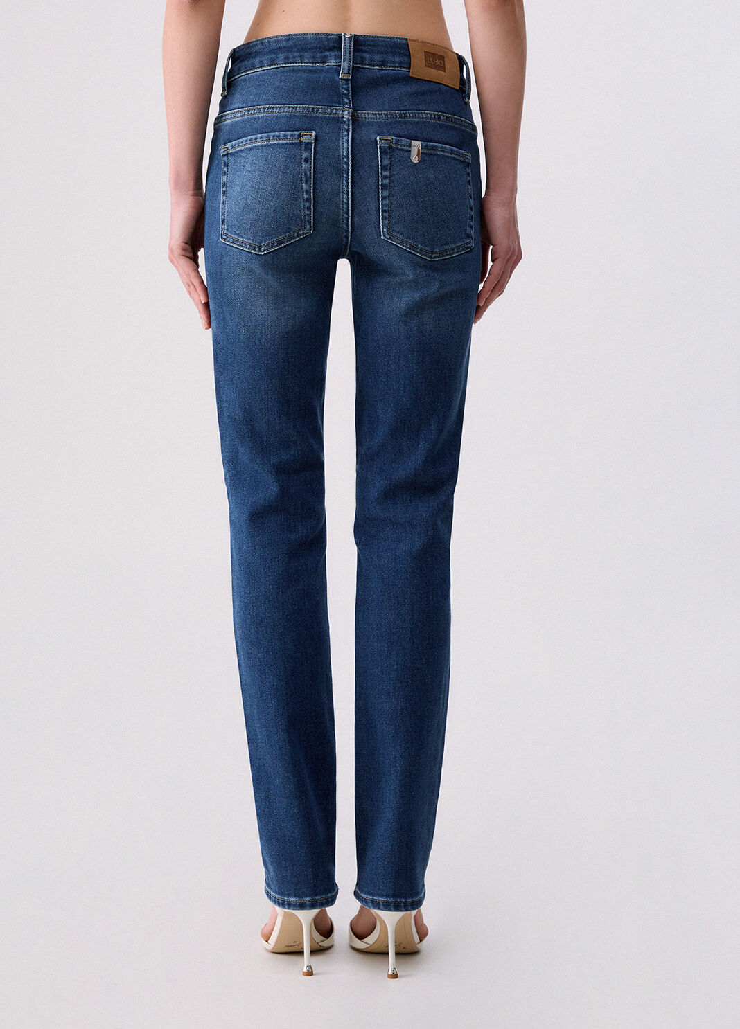 High-rise slim fit jeans dark blue denim Liu Jo - large image number 1