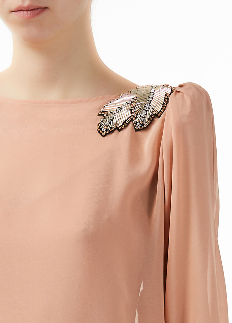 Blouse with shoulder straps Cinnamon Liu Jo - large image number 2