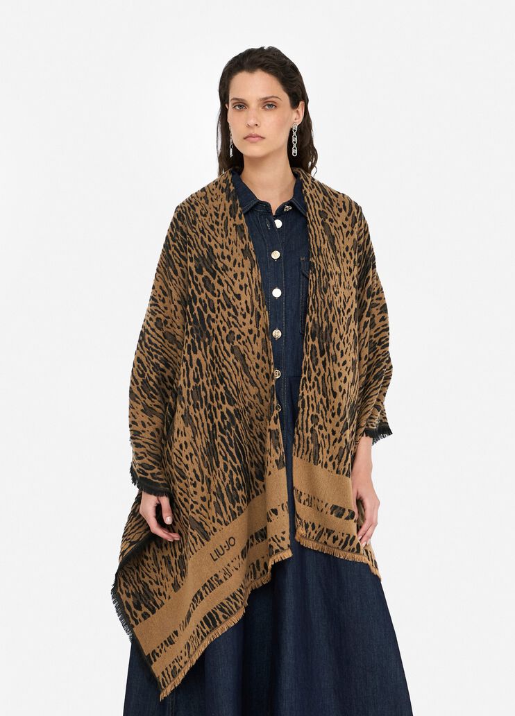 Animal-print poncho animal print Liu Jo - medium Animal-print poncho animal print Liu Jo - medium