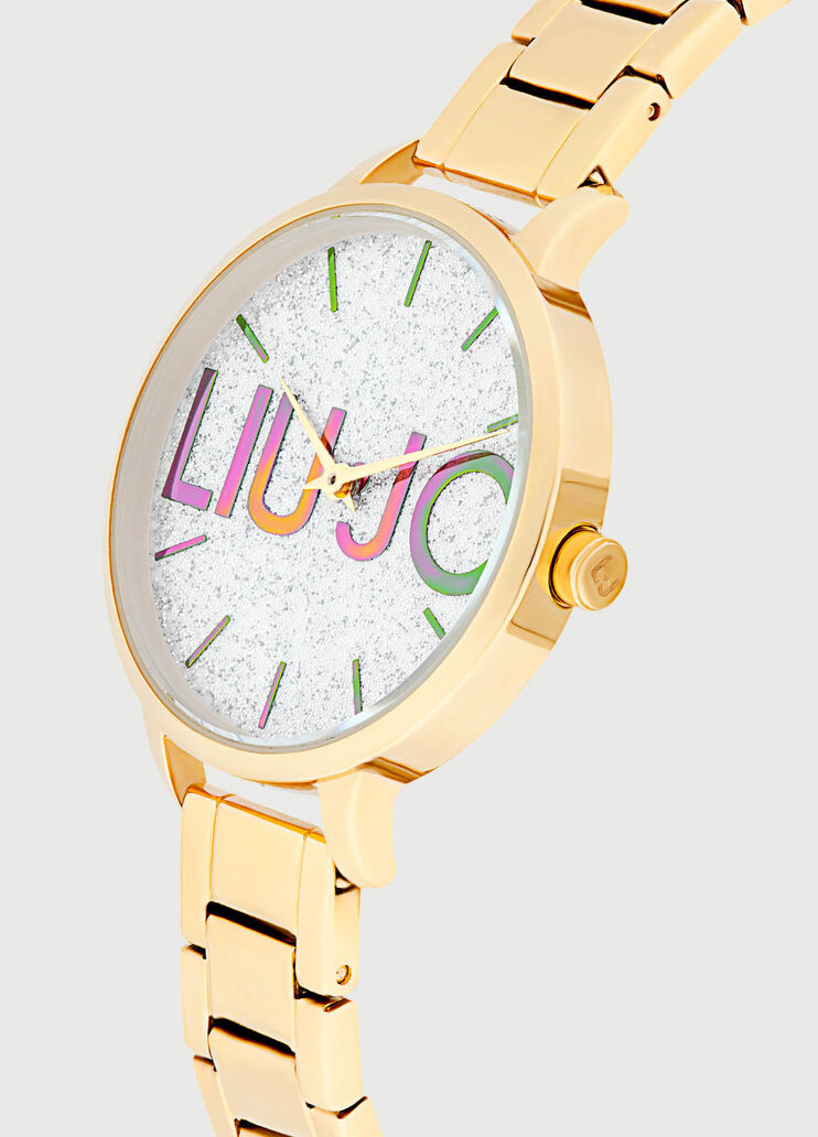 Montre avec logo multicolore Acier Liu Jo - large image number 1 Montre avec logo multicolore Acier Liu Jo - large image number 1