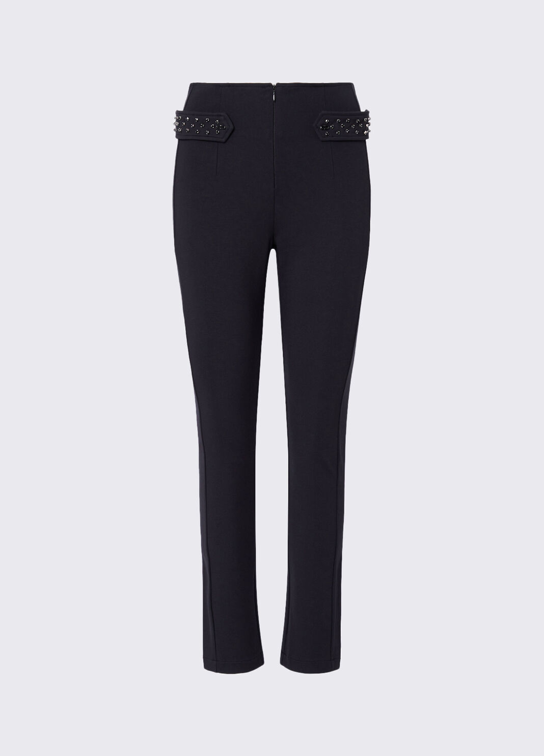 Slim trousers fit with appliqu&eacute;s black Liu Jo - large image number 6