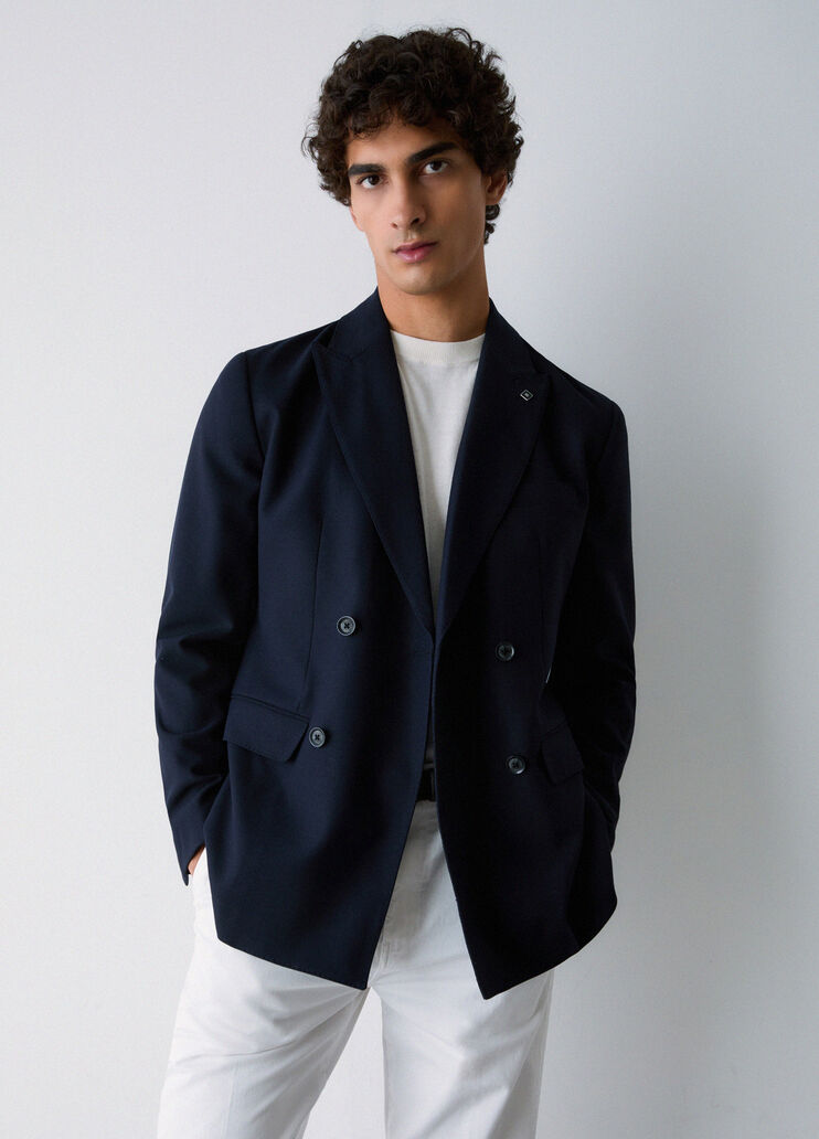 Elegant jacket double-breasted dark blue Liu Jo - medium