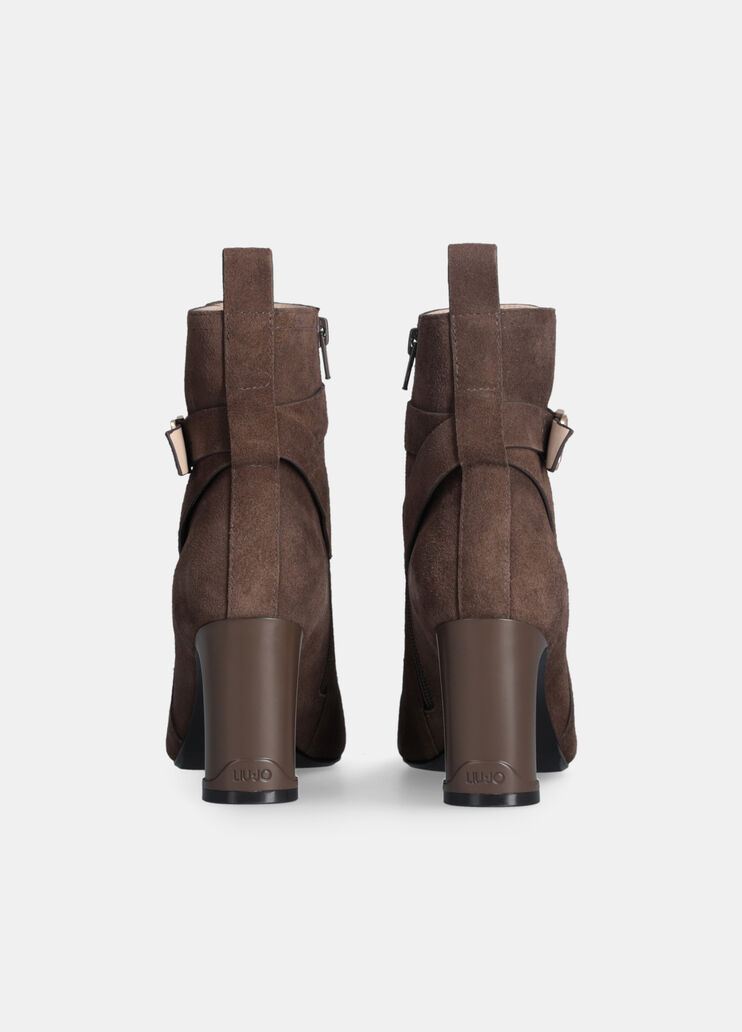 Suede ankle boots ebony Liu Jo - large image number 7