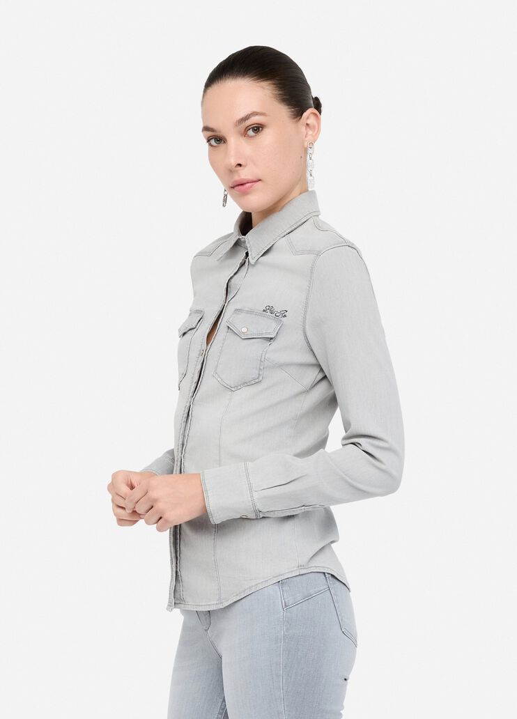 Jeanshemd Denim-Grau Liu Jo - large image number 4