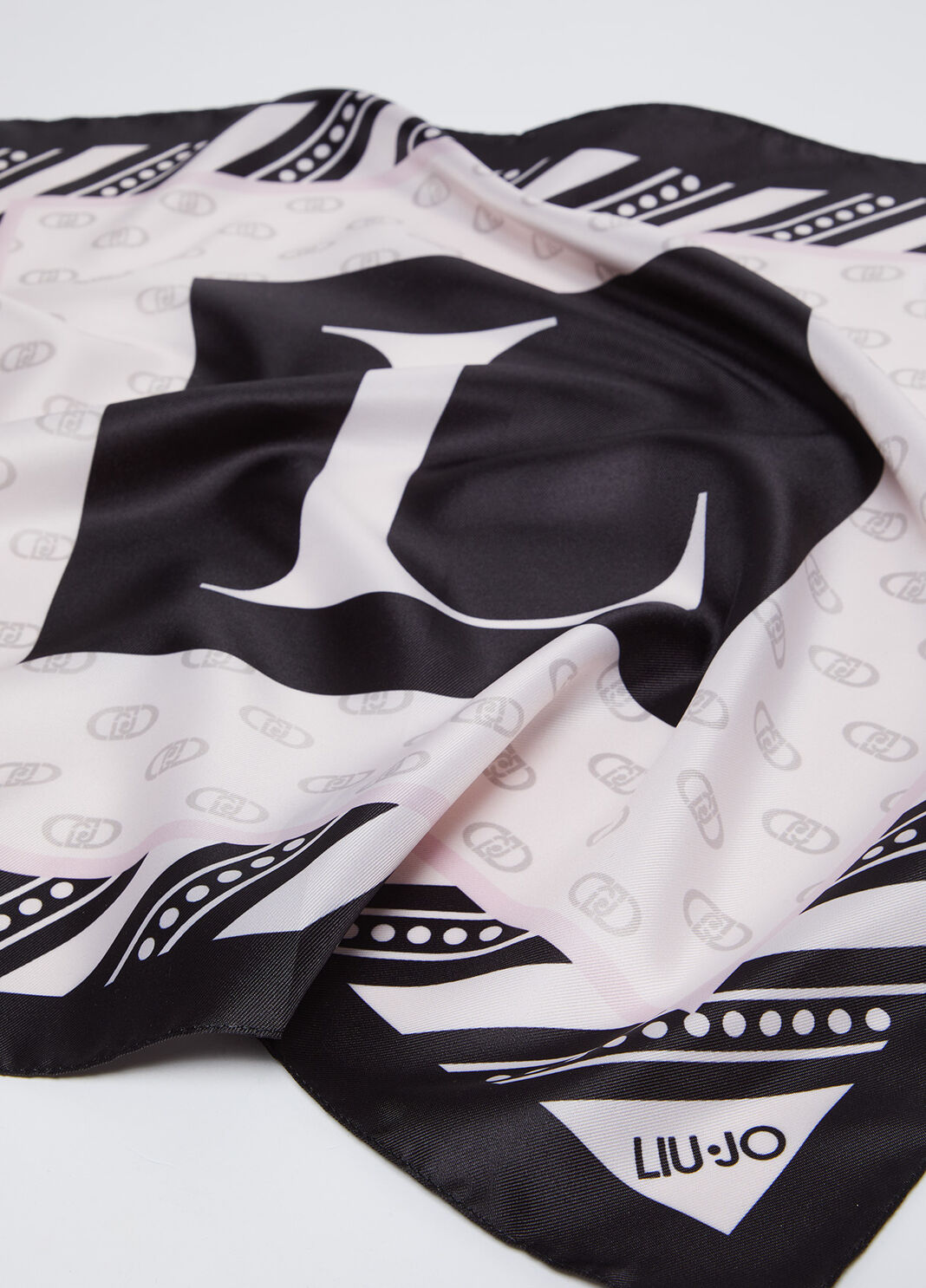 Foulard con lettera L nero Liu Jo - large image number 2