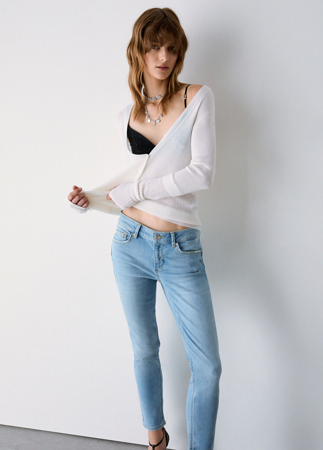 Jeans skinny cropped denim blu Liu Jo - large image number 3