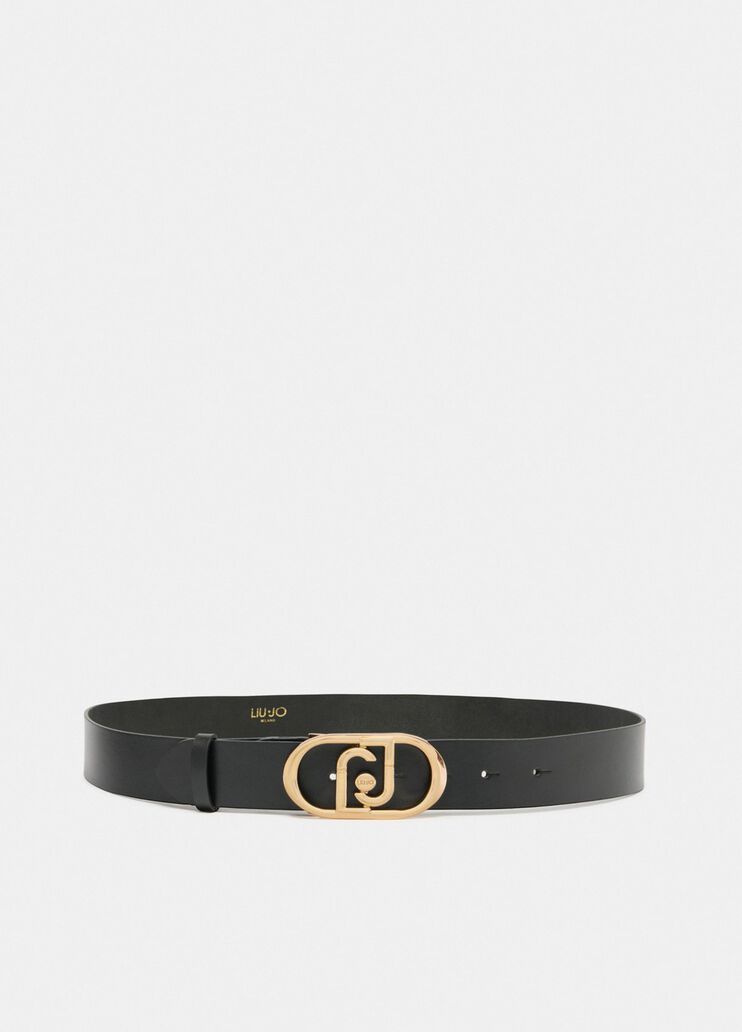 LaPuffy leather belt black/gold Liu Jo - large image number 2
