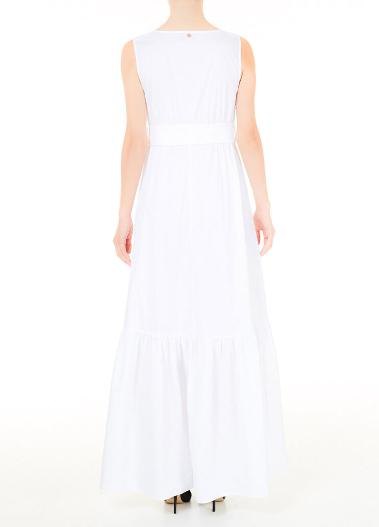 Langes Kleid mit Gürtel Optisch weiß Liu Jo - large image number 1