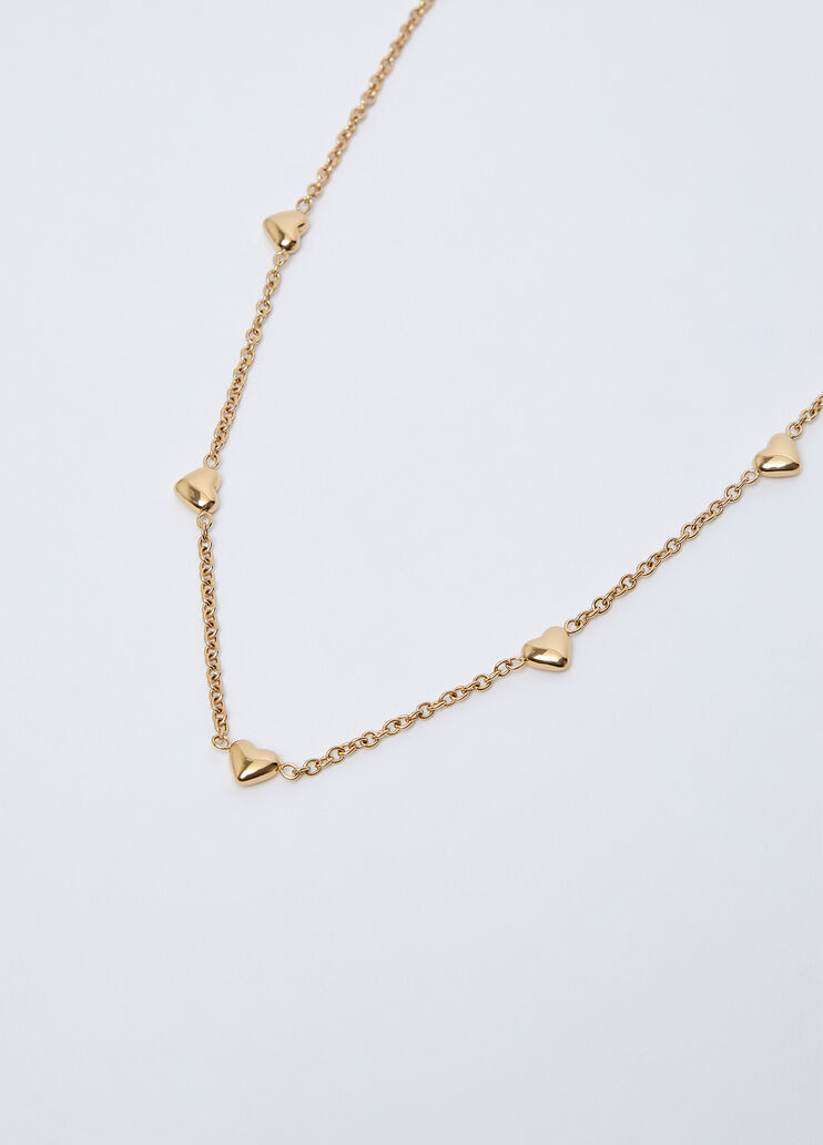 Necklace with Small Hearts gold Liu Jo - medium
