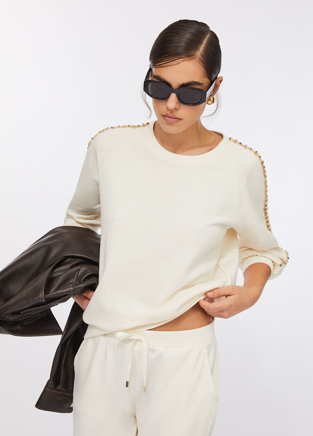 Sweatshirt Liu Jo Better mit Strass Milchwei&szlig; Liu Jo - large image number 4